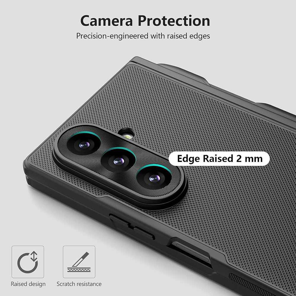 MagSafe-Hülle für Samsung Galaxy Z Fold8 Ultra F976, Nillkin, Super Frosted Shield mit Stifthalter, Schwarz