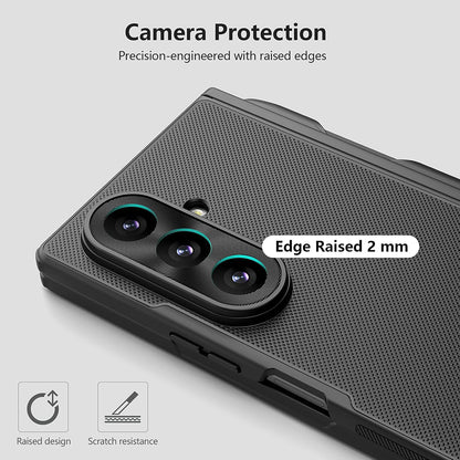 MagSafe-Hülle für Samsung Galaxy Z Fold8 Ultra F976, Nillkin, Super Frosted Shield mit Stifthalter, Schwarz
