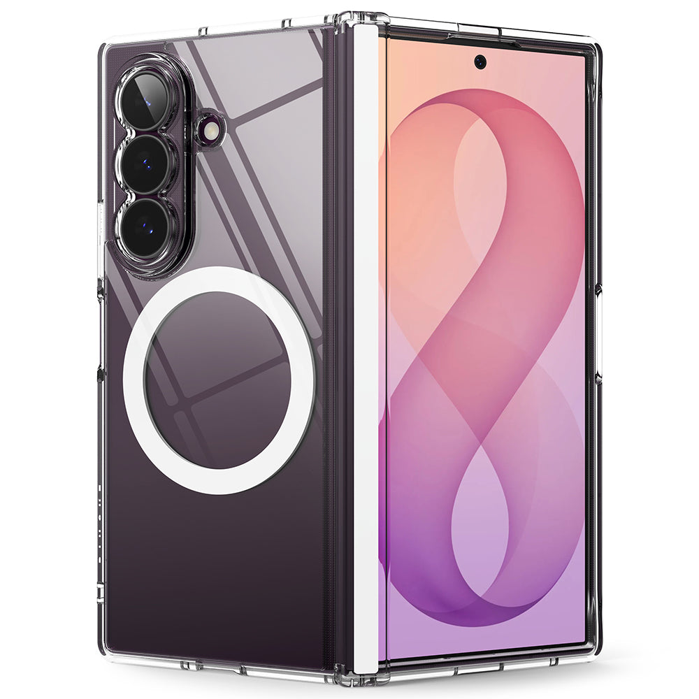 Coque MagSafe pour Samsung Galaxy Z Fold8 Ultra F976, Ringke, Fusion Flap, Transparente