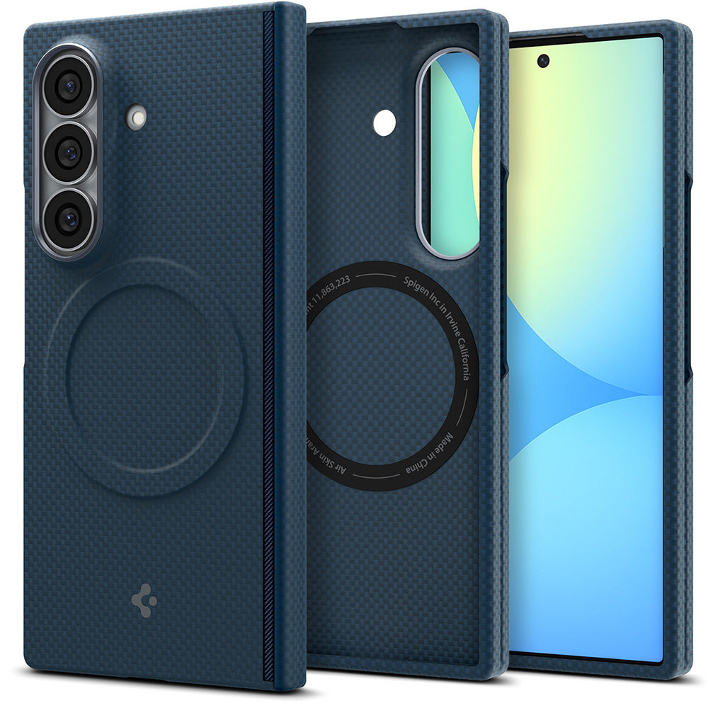 MagSafe-hoes voor Samsung Galaxy Z Fold8 Ultra F976, Spigen, Air Skin, Marineblauw ACS11852