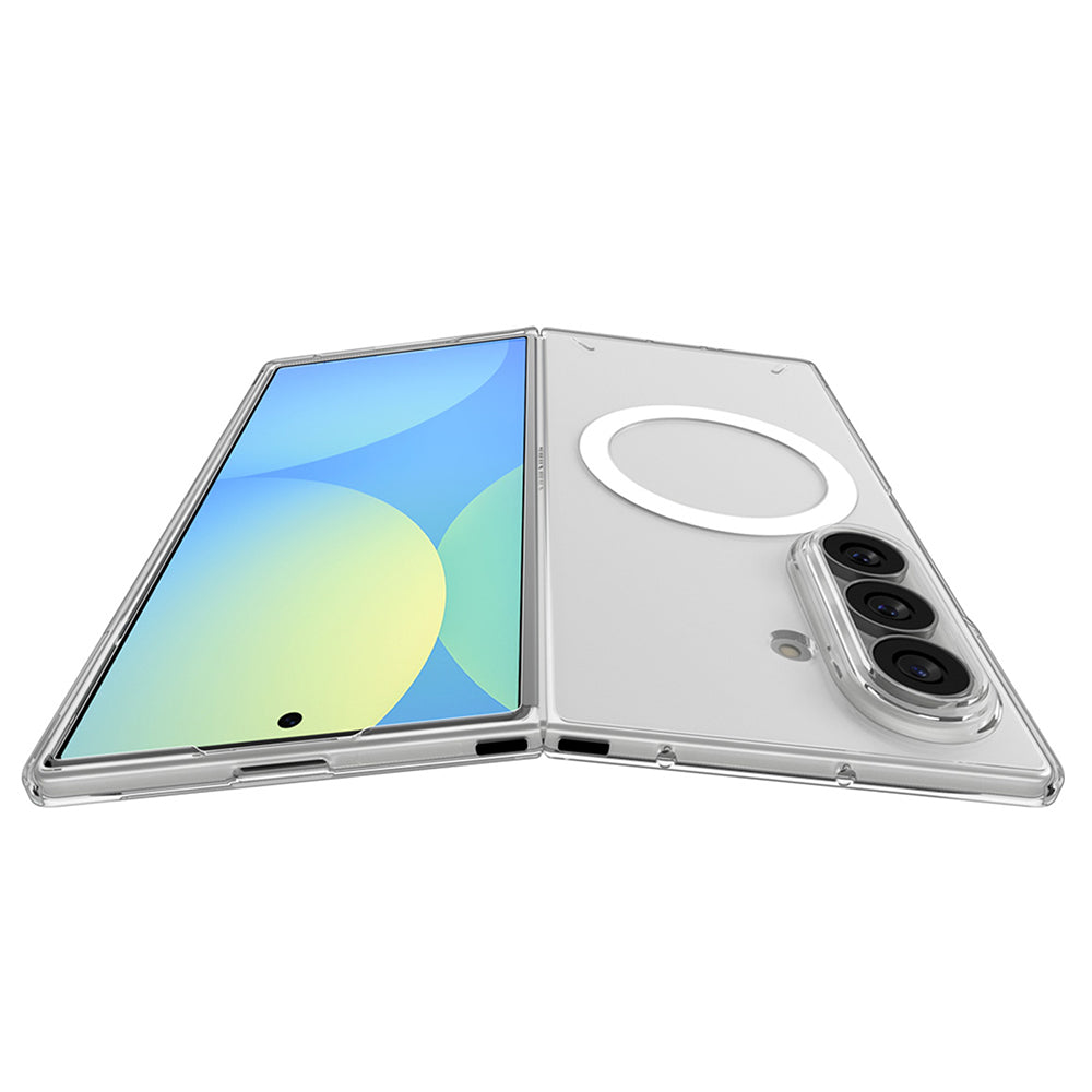 Coque MagSafe pour Samsung Galaxy Z Fold8 Ultra F976, Spigen, Air Skin, Transparente Blanche ACS11505