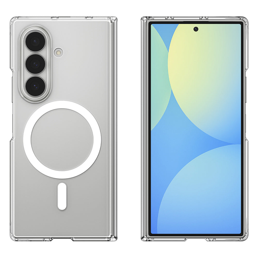 Coque MagSafe pour Samsung Galaxy Z Fold8 Ultra F976, Spigen, Air Skin Zero, Transparente Blanche ACS11495