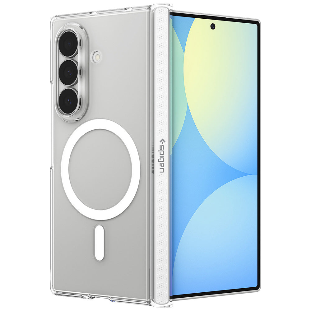 Coque MagSafe pour Samsung Galaxy Z Fold8 Ultra F976, Spigen, Air Skin Zero, Transparente Blanche ACS11495