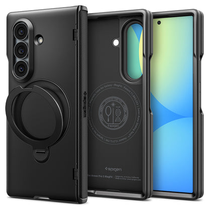 Coque MagSafe pour Samsung Galaxy Z Fold8 Ultra F976, Spigen, Slim Armor Pro S, Noire ACS11778