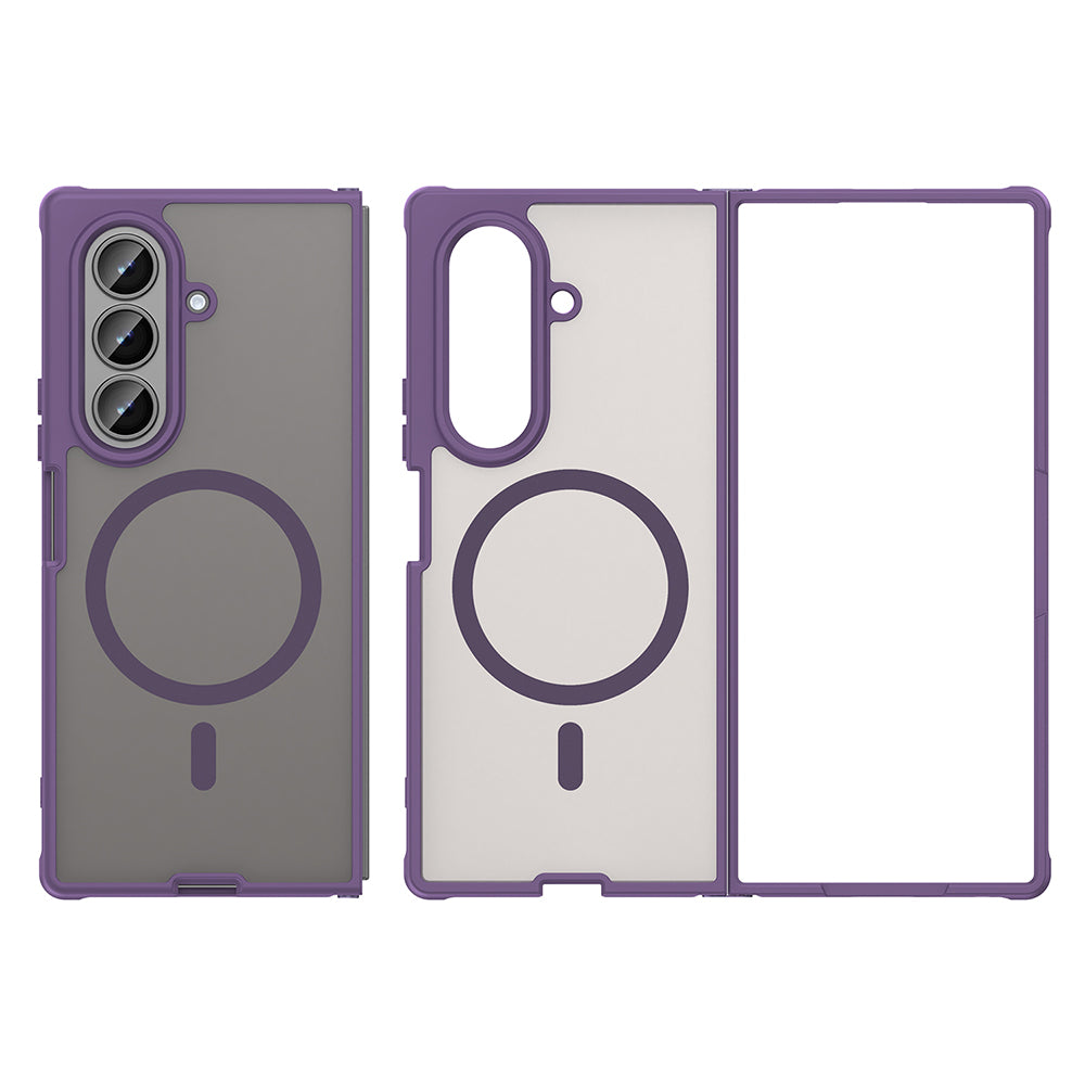 Coque MagSafe pour Samsung Galaxy Z Fold8 Ultra F976, Techsuit, HaloFrost II, Violet