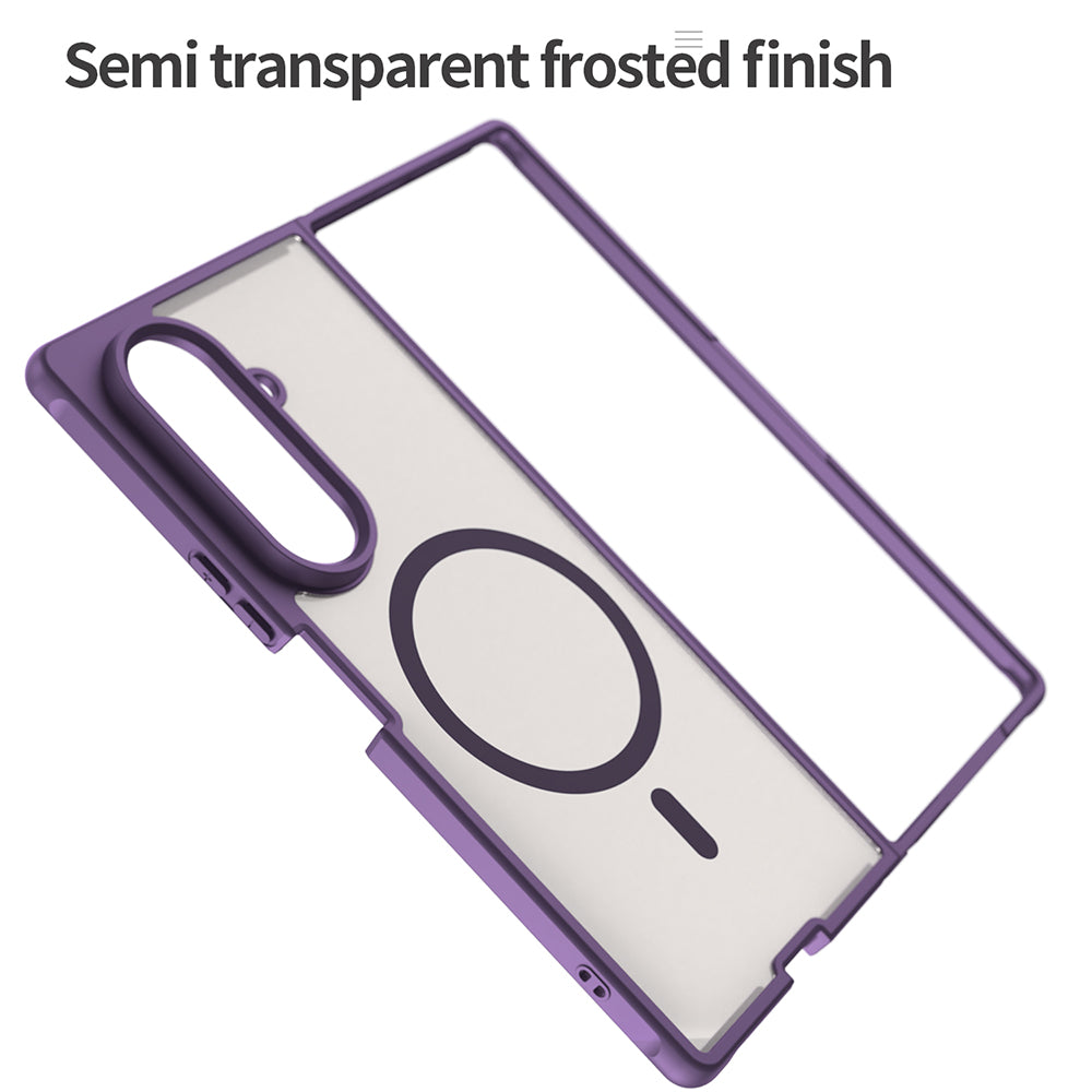 Coque MagSafe pour Samsung Galaxy Z Fold8 Ultra F976, Techsuit, HaloFrost II, Violet