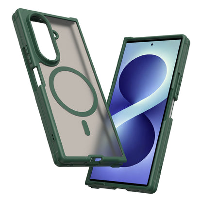 Coque MagSafe pour Samsung Galaxy Z Fold8 Ultra F976, Techsuit, HaloFrost II, Vert