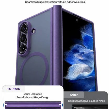 MagSafe-Hülle für Samsung Galaxy Z Fold8 Ultra F976, Torras, Guardian, Dunkellila
