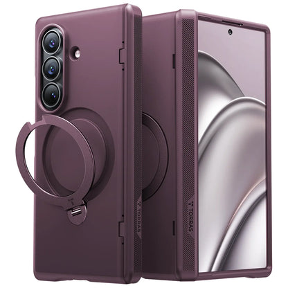 Coque MagSafe pour Samsung Galaxy Z Fold8 Ultra F976, Torras, Ostand Q3 Spin, Violet