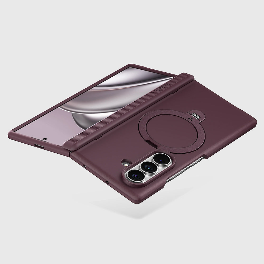 Coque MagSafe pour Samsung Galaxy Z Fold8 Ultra F976, Torras, Ostand Q3 Spin, Violet