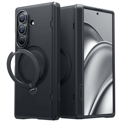 Coque MagSafe pour Samsung Galaxy Z Fold8 Ultra F976, Torras, Ostand Q3 Spin, Noire