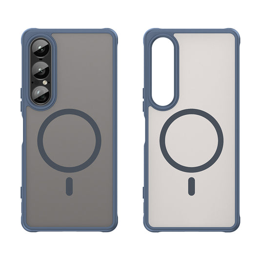 MagSafe-hoes voor Sony Xperia 1 VII, Techsuit, HaloFrost II, Marineblauw