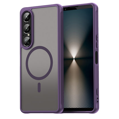 Coque MagSafe pour Sony Xperia 1 VII, Techsuit, HaloFrost II, Violet