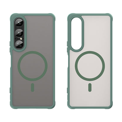 MagSafe Case for Sony Xperia 1 VII, Techsuit, HaloFrost II, Green