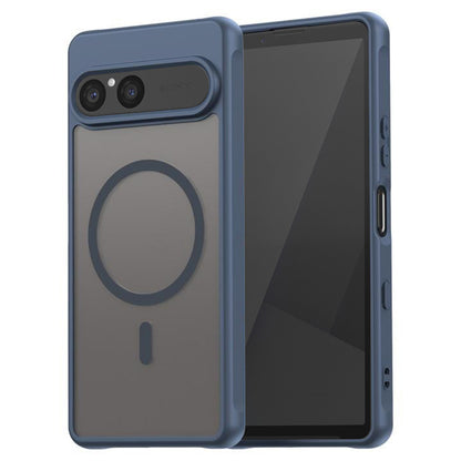 MagSafe hoesje voor Sony Xperia 10 VII, Techsuit, HaloFrost II, Marineblauw