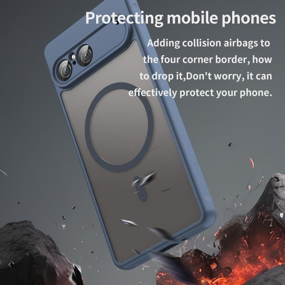 MagSafe hoesje voor Sony Xperia 10 VII, Techsuit, HaloFrost II, Marineblauw