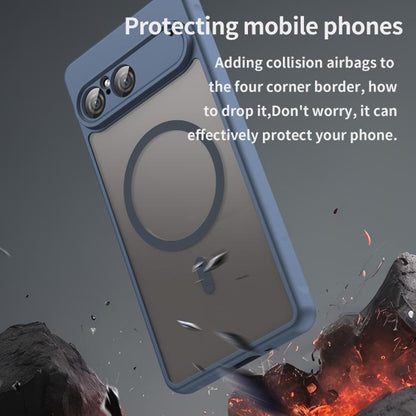 MagSafe hoesje voor Sony Xperia 10 VII, Techsuit, HaloFrost II, Marineblauw