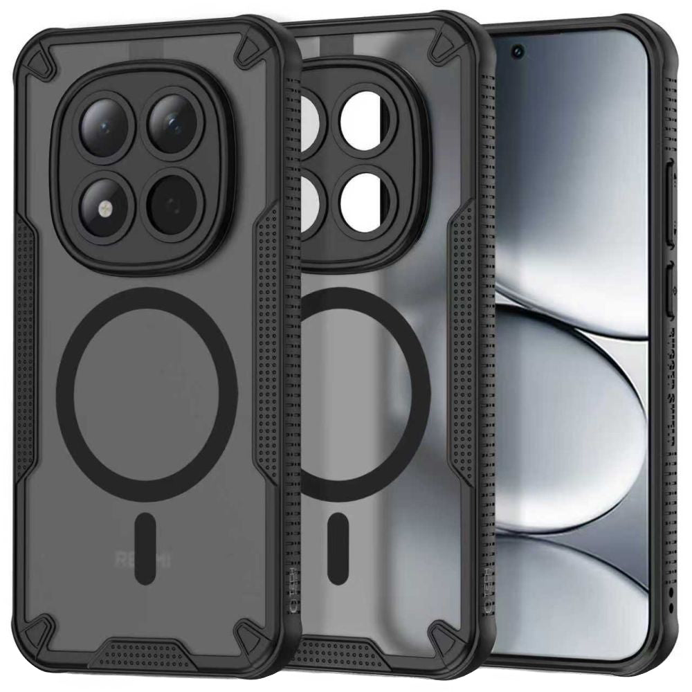 MagSafe Hülle für Xiaomi Poco M8 Pro / Redmi Note 15 Pro+ 5G, Tech-Protect, Rugged Shield, Schwarz