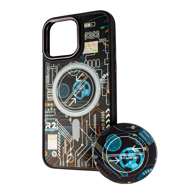 Coque MagSafe pour Xiaomi Redmi A2 / A1, BOTER, Technologie MagPopsocket, Multicolore