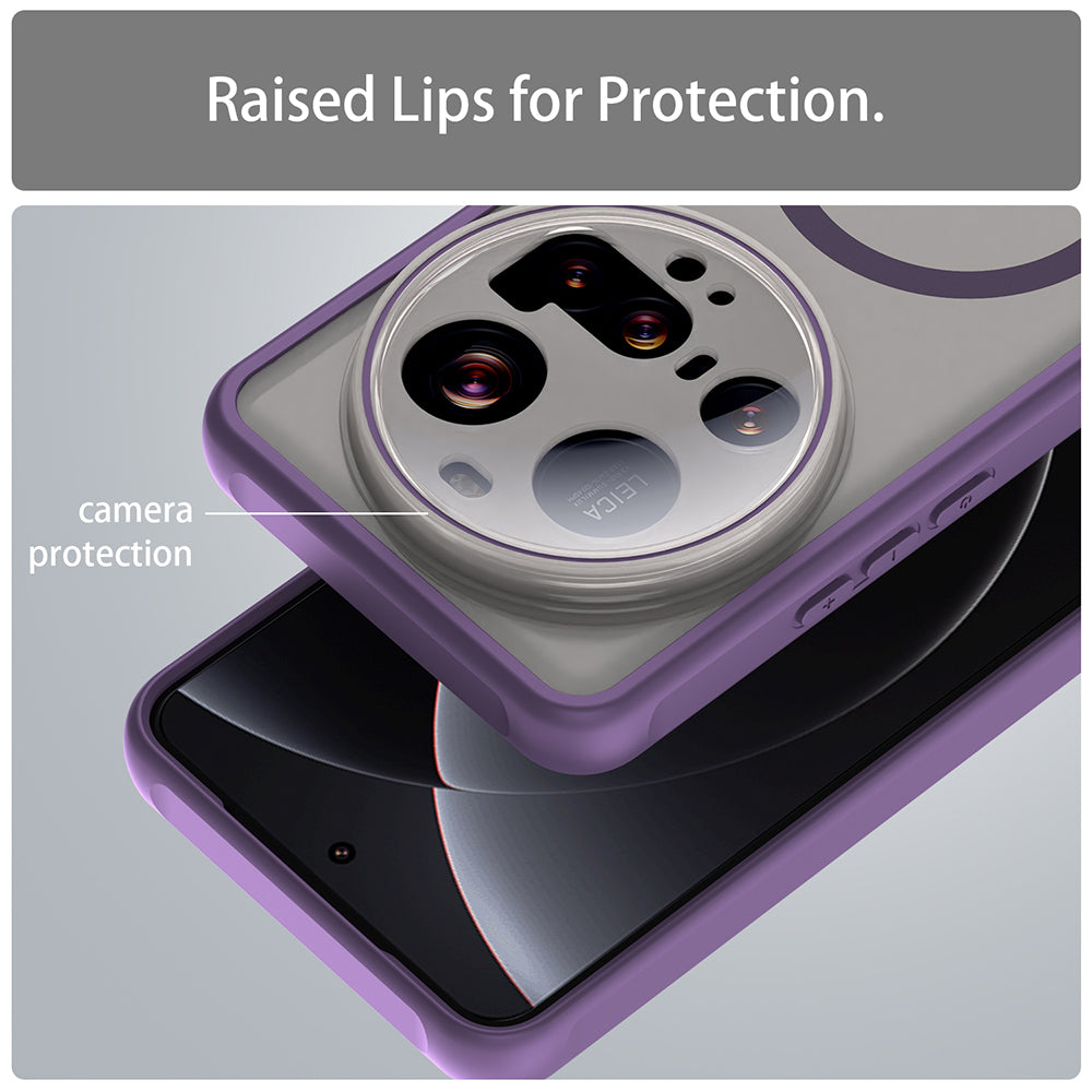 MagSafe-hoes voor Xiaomi 15 Ultra, Techsuit, HaloFrost II, Paars