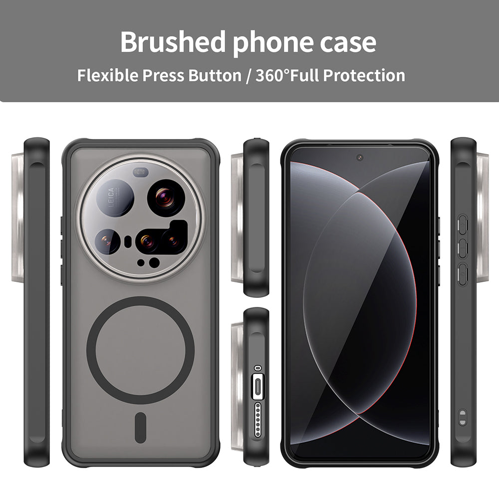 Coque MagSafe pour Xiaomi 15 Ultra, Techsuit, HaloFrost II, Noire
