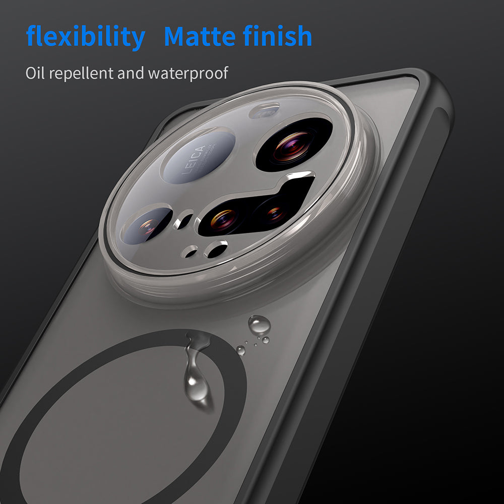 Coque MagSafe pour Xiaomi 15 Ultra, Techsuit, HaloFrost II, Noire