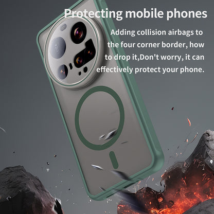 MagSafe-hoes voor Xiaomi 15 Ultra, Techsuit, HaloFrost II, Groen