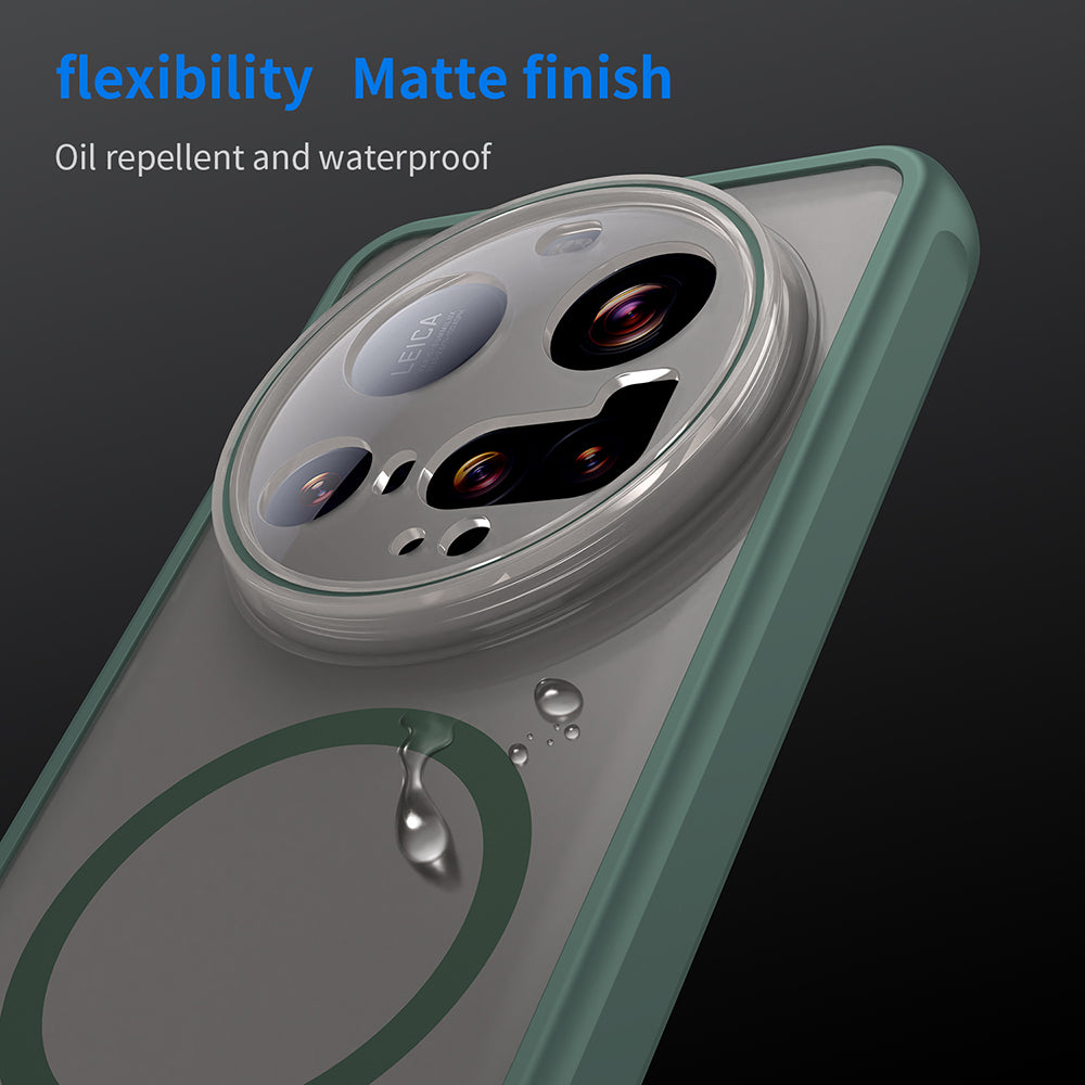 MagSafe-hoes voor Xiaomi 15 Ultra, Techsuit, HaloFrost II, Groen