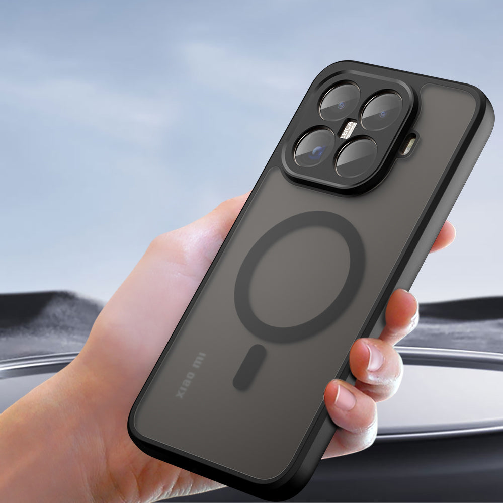 MagSafe Hülle für Xiaomi 15T, Techsuit, PureFrost, Satinschwarz