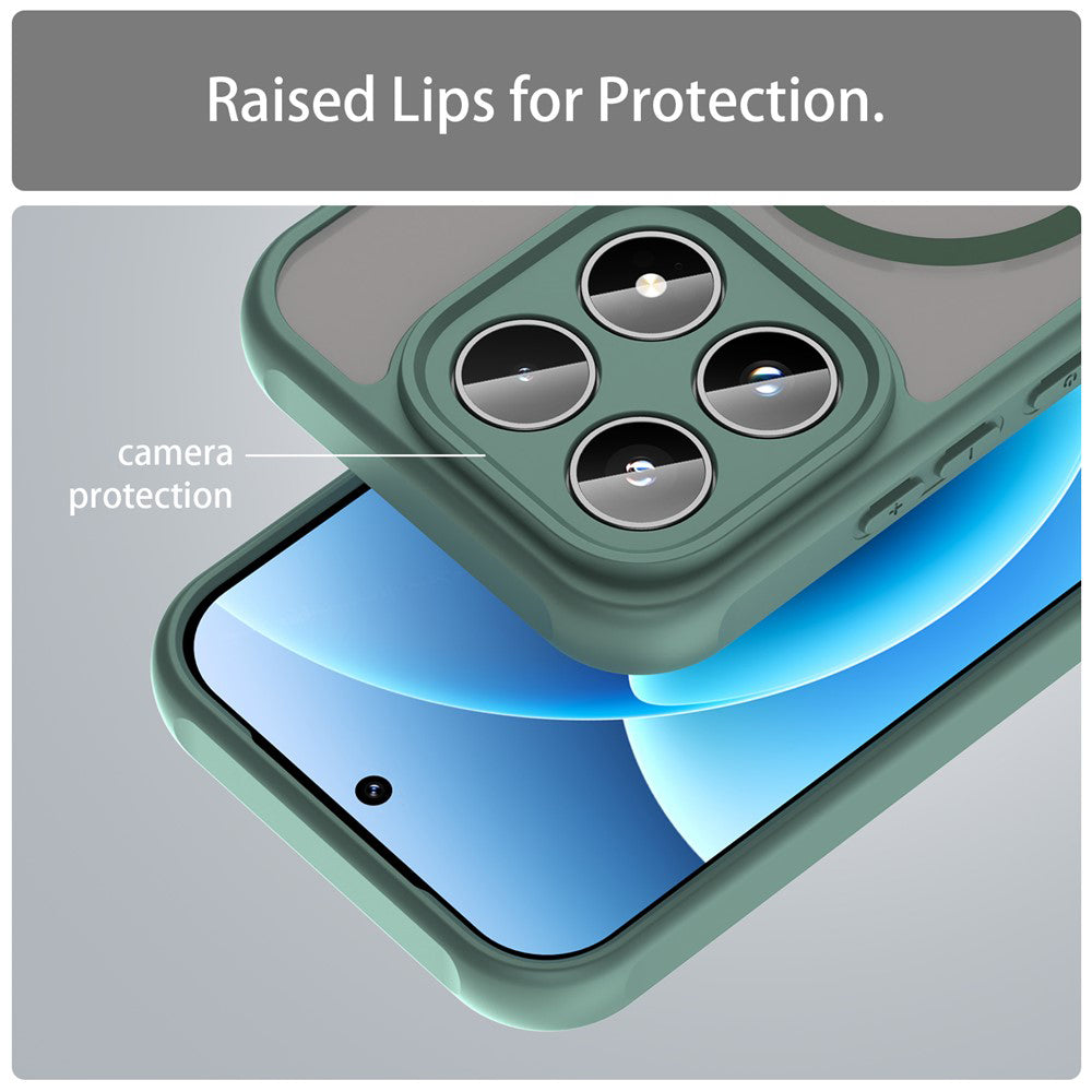 Coque MagSafe pour Xiaomi 17, Techsuit, HaloFrost II, Vert