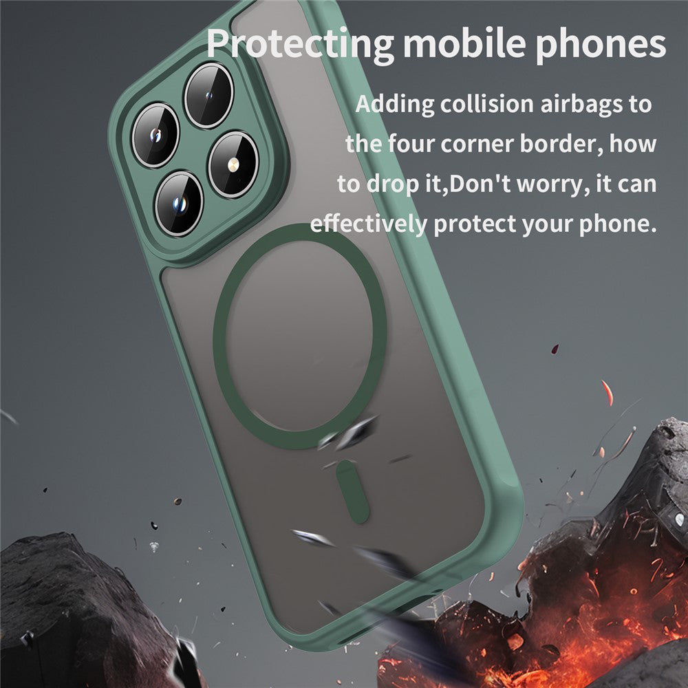 Coque MagSafe pour Xiaomi 17, Techsuit, HaloFrost II, Vert