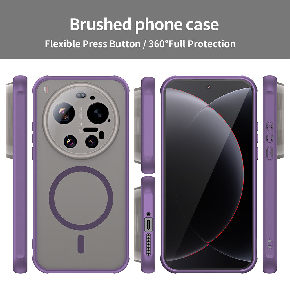 MagSafe Case for Xiaomi 17 Ultra, Techsuit, HaloFrost II, Purple
