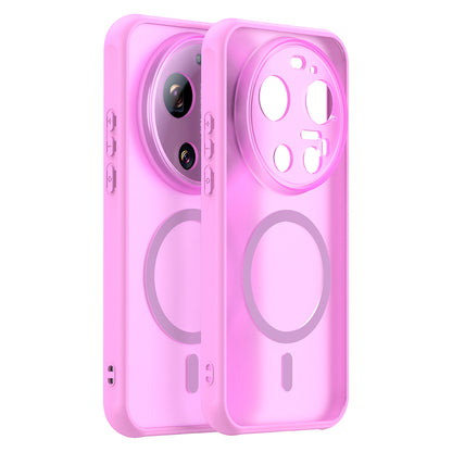 MagSafe hoesje voor Xiaomi 17 Ultra, Techsuit, HaloFrost II, Roze