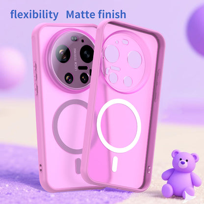 MagSafe hoesje voor Xiaomi 17 Ultra, Techsuit, HaloFrost II, Roze