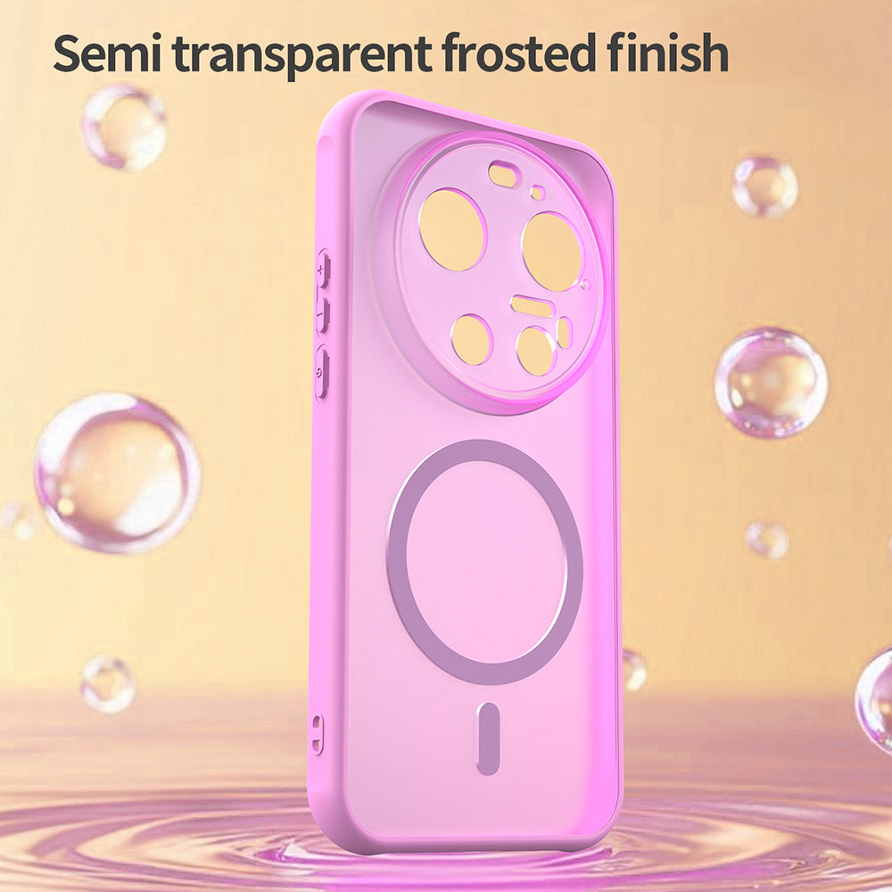 MagSafe hoesje voor Xiaomi 17 Ultra, Techsuit, HaloFrost II, Roze