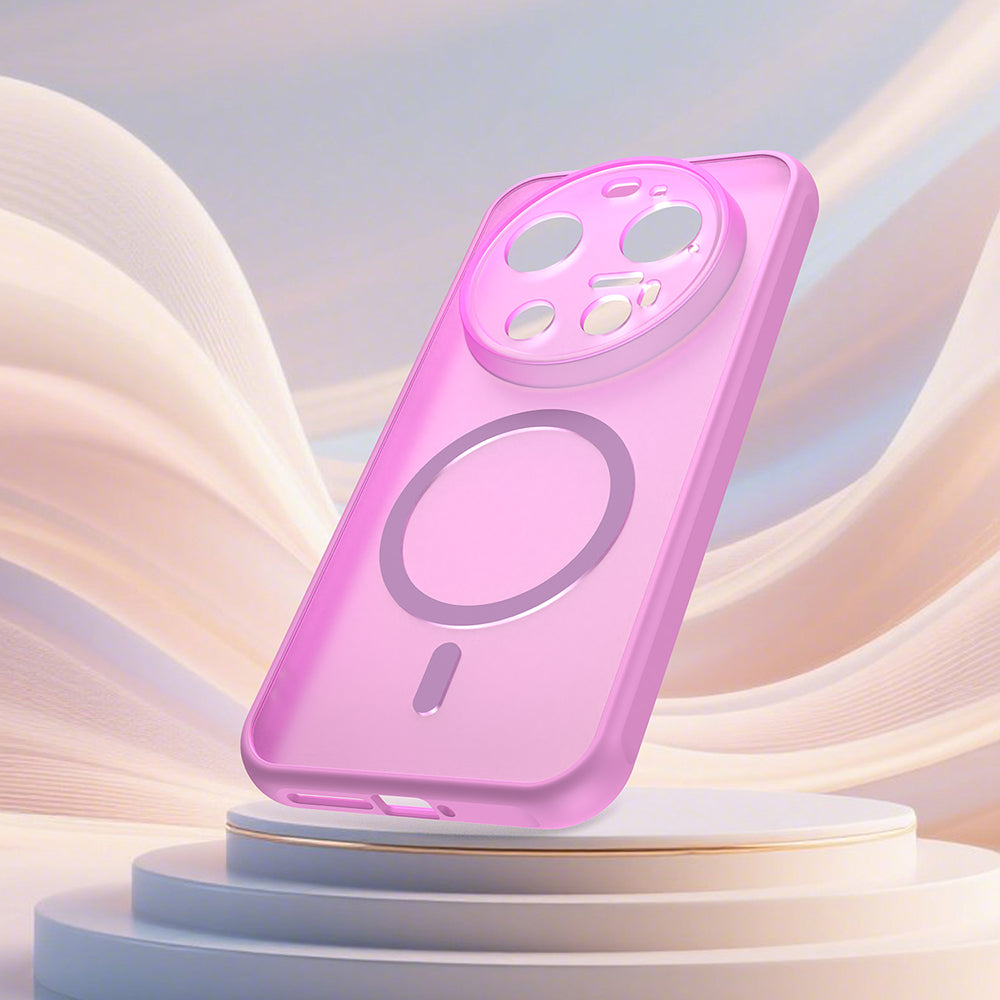 MagSafe hoesje voor Xiaomi 17 Ultra, Techsuit, HaloFrost II, Roze