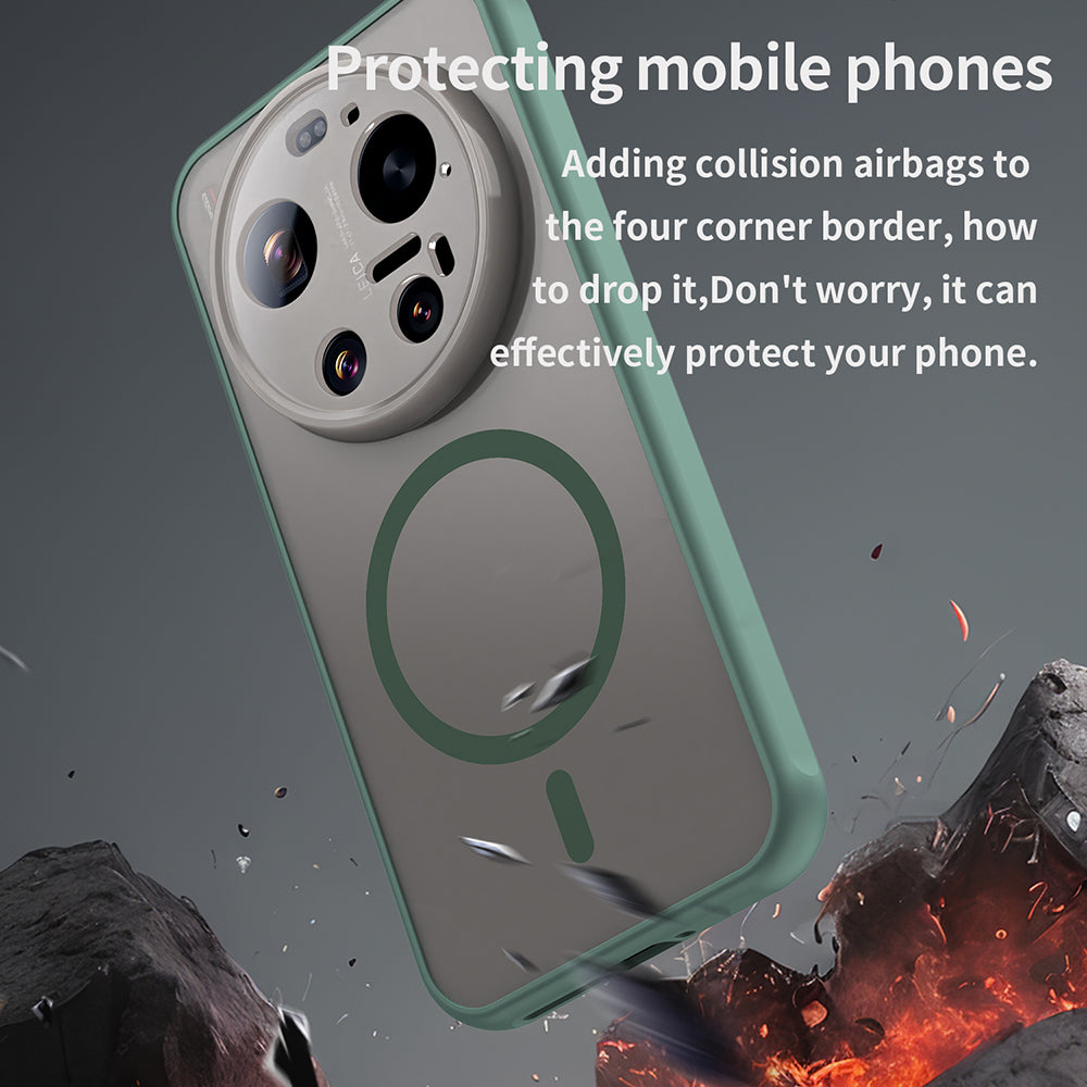 MagSafe hoes voor Xiaomi 17 Ultra, Techsuit, HaloFrost II, Groen