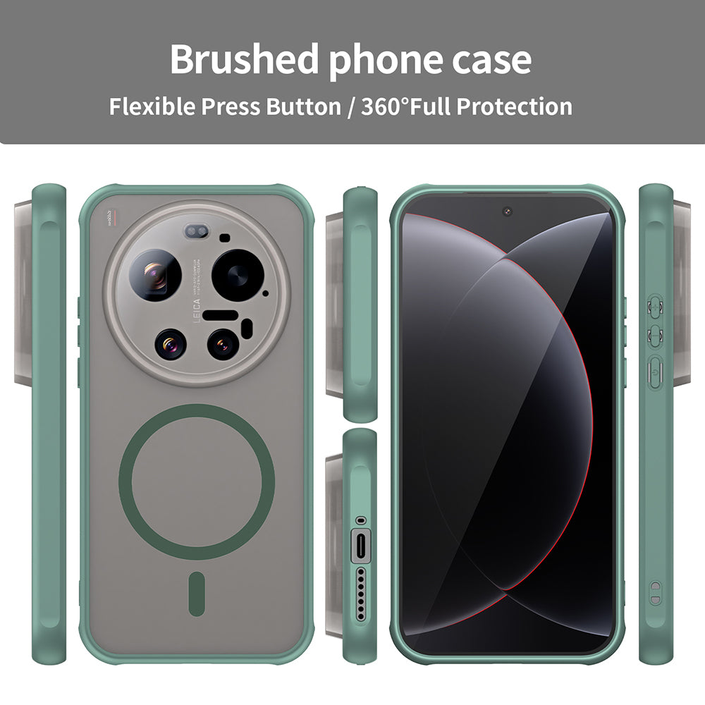 MagSafe hoes voor Xiaomi 17 Ultra, Techsuit, HaloFrost II, Groen