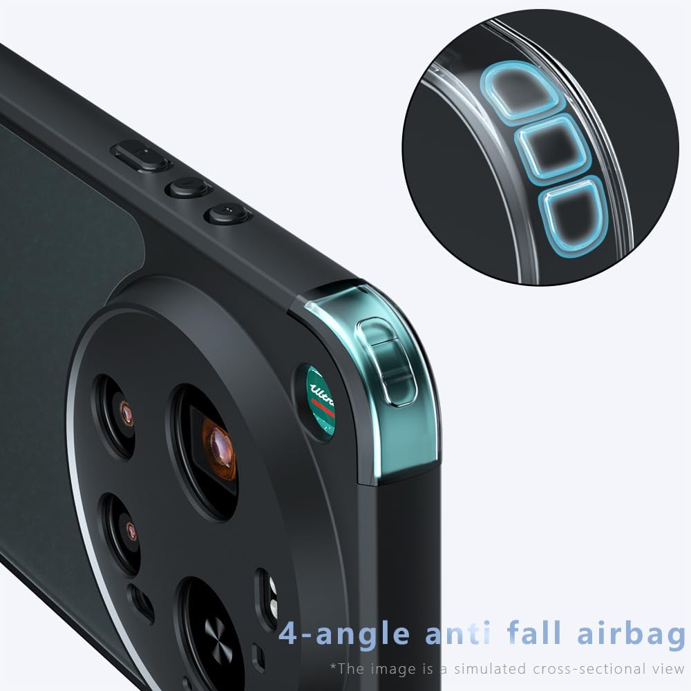 Étui MagSafe pour Xiaomi 17 Ultra, Techsuit, PureFrost, Noir Satiné