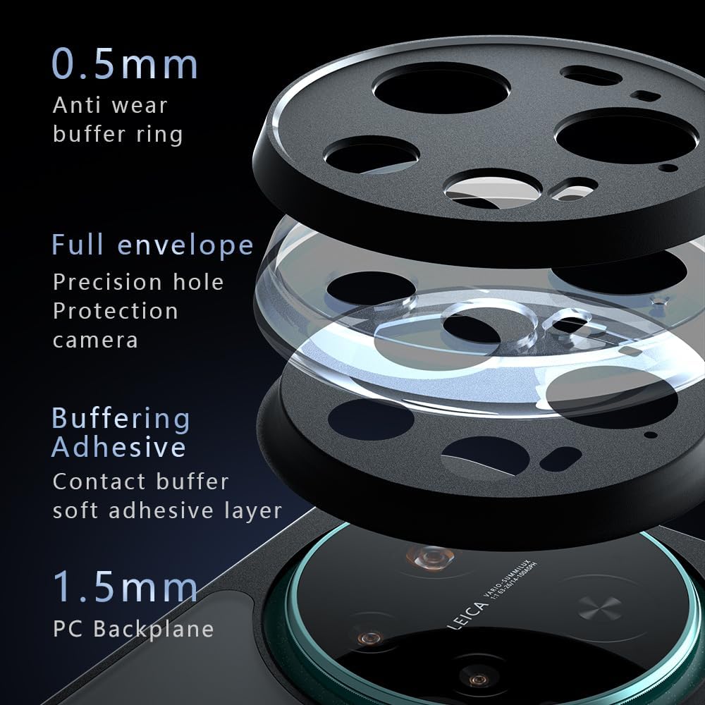 Étui MagSafe pour Xiaomi 17 Ultra, Techsuit, PureFrost, Noir Satiné