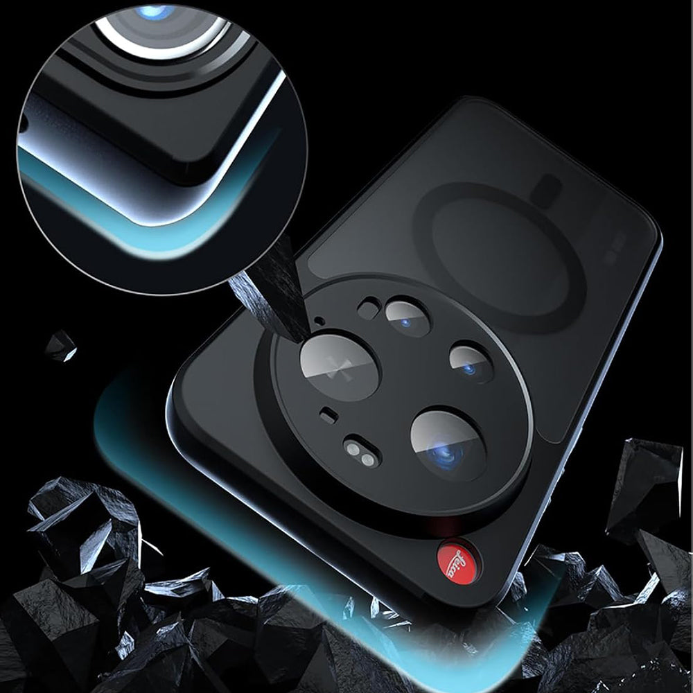 Étui MagSafe pour Xiaomi 17 Ultra, Techsuit, PureFrost, Noir Satiné