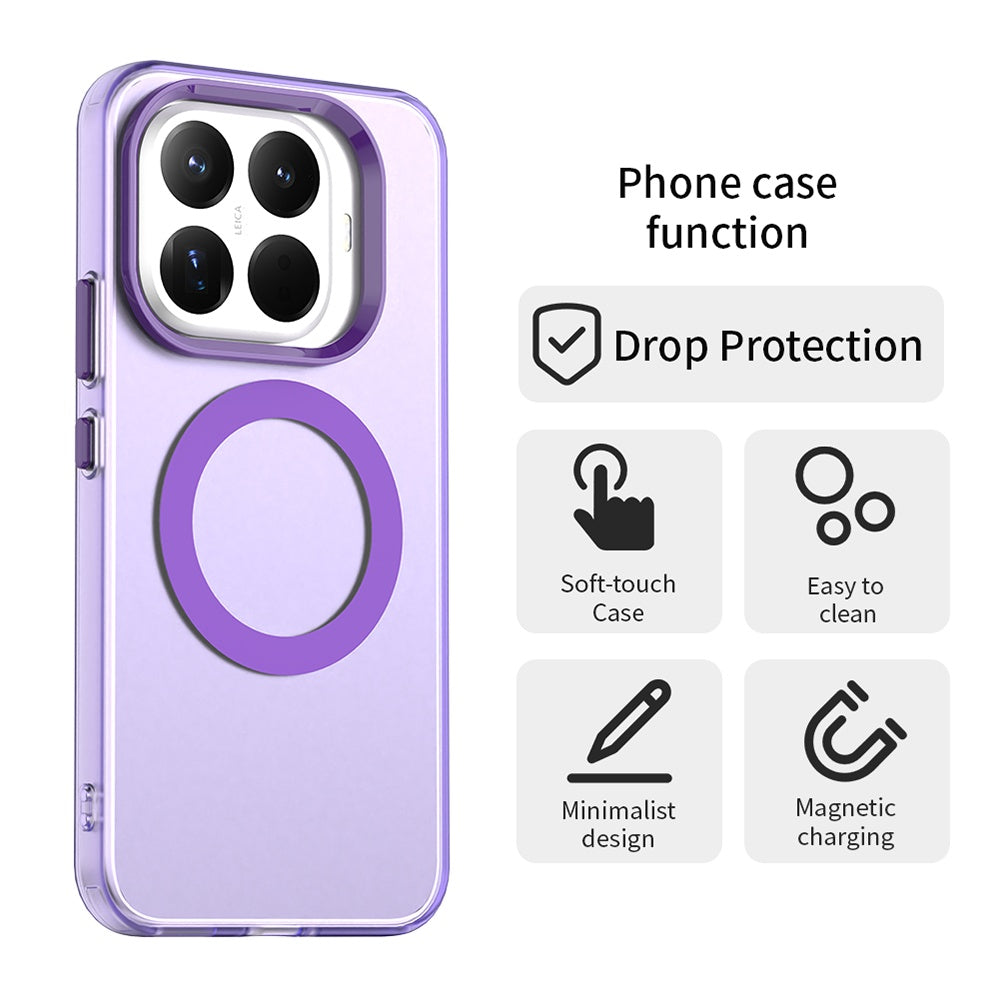 Coque MagSafe pour Xiaomi 17T Pro, Techsuit, CandyCase, Violet