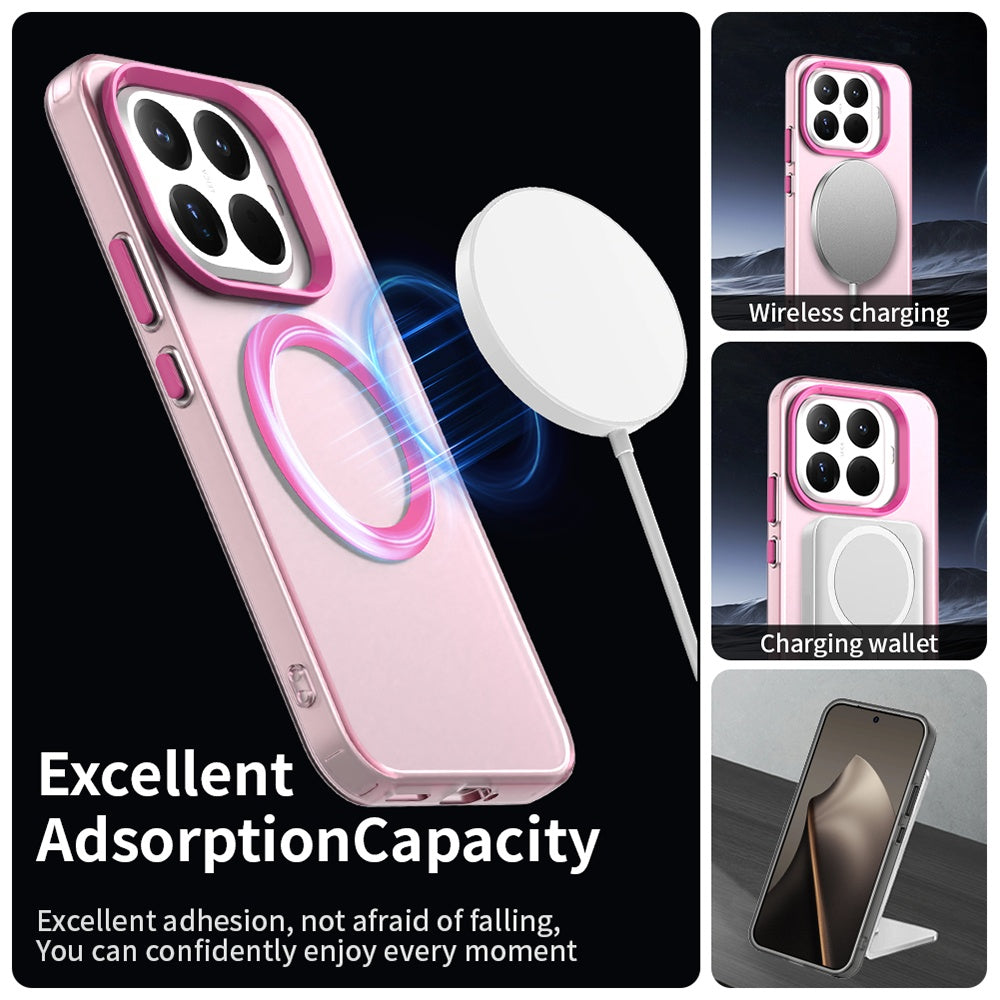 Coque MagSafe pour Xiaomi 17T Pro, Techsuit, CandyCase, Rose