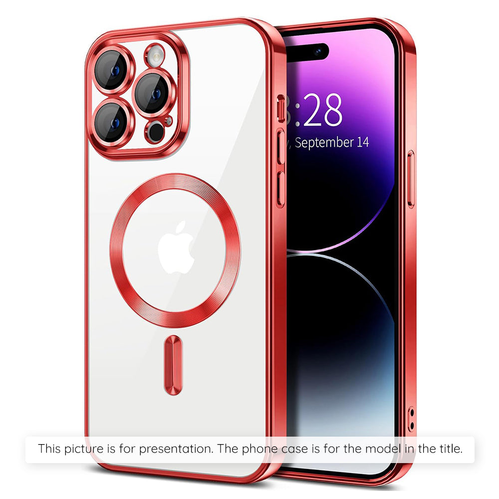 MagSafe-hoes voor Xiaomi 17T Pro, Techsuit, Luxury Crystal, Rood
