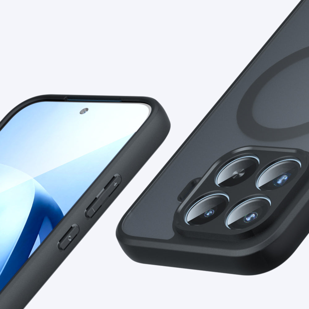 MagSafe-Hülle für Xiaomi 17T Pro, Techsuit, PureFrost, Satin Schwarz