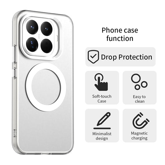 Coque MagSafe pour Xiaomi 17T, Techsuit, CandyCase, Blanche