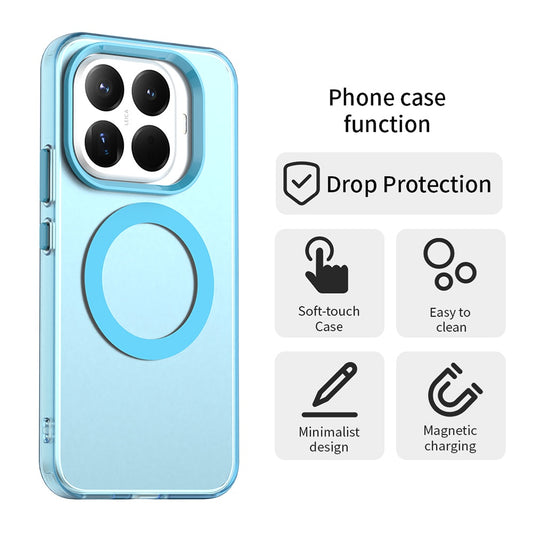 Coque MagSafe pour Xiaomi 17T, Techsuit, CandyCase, Bleue