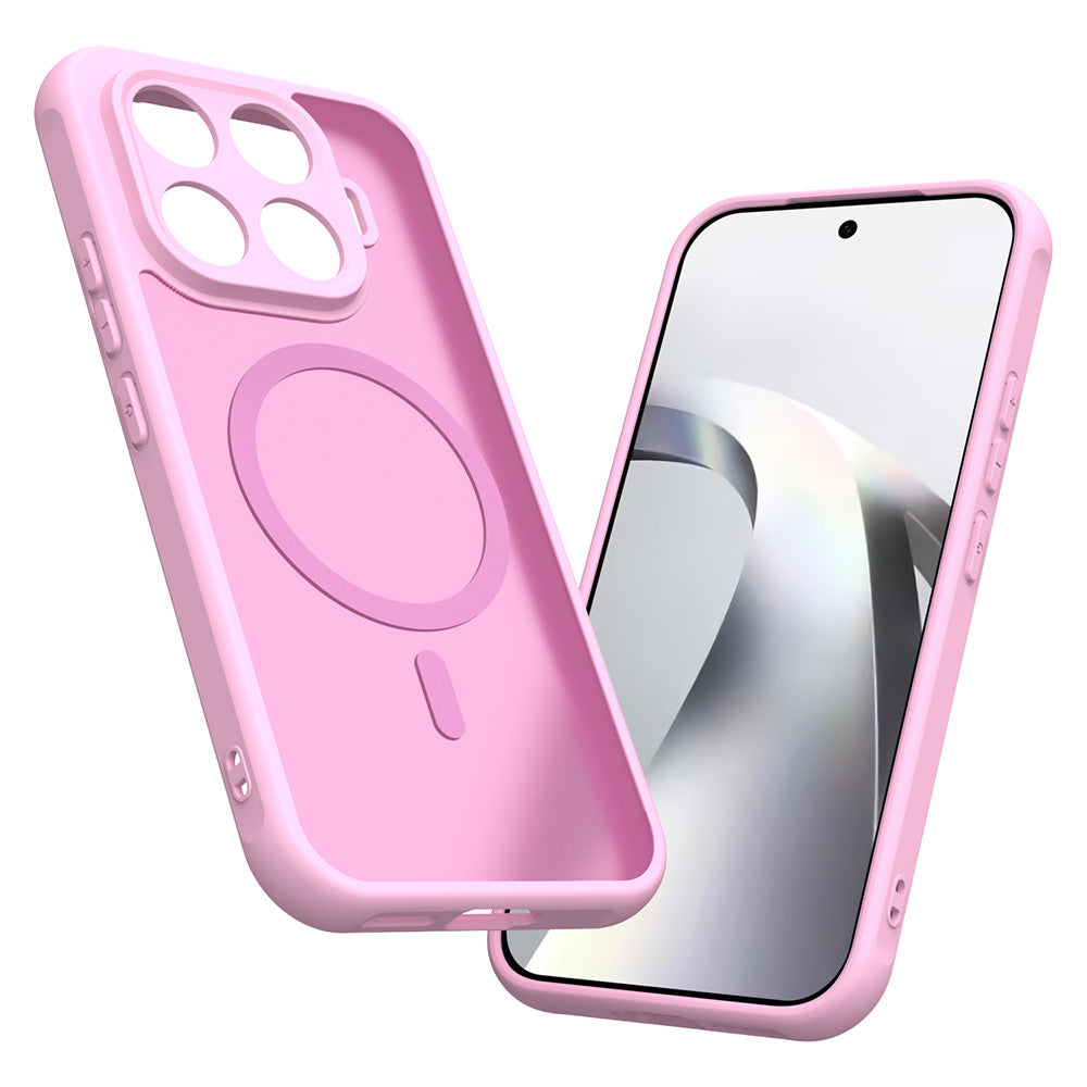 Coque MagSafe pour Xiaomi 17T, Techsuit, HaloFrost II, Rose