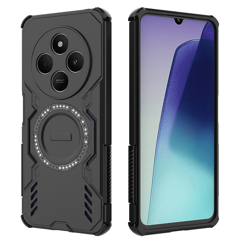 MagSafe Case for Xiaomi Poco C75 / Redmi 14C, Techsuit, ArmorMag, Black
