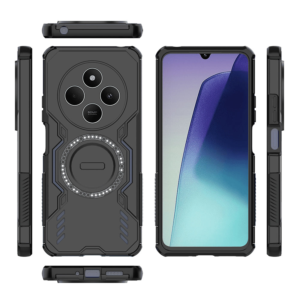 MagSafe Case for Xiaomi Poco C75 / Redmi 14C, Techsuit, ArmorMag, Black